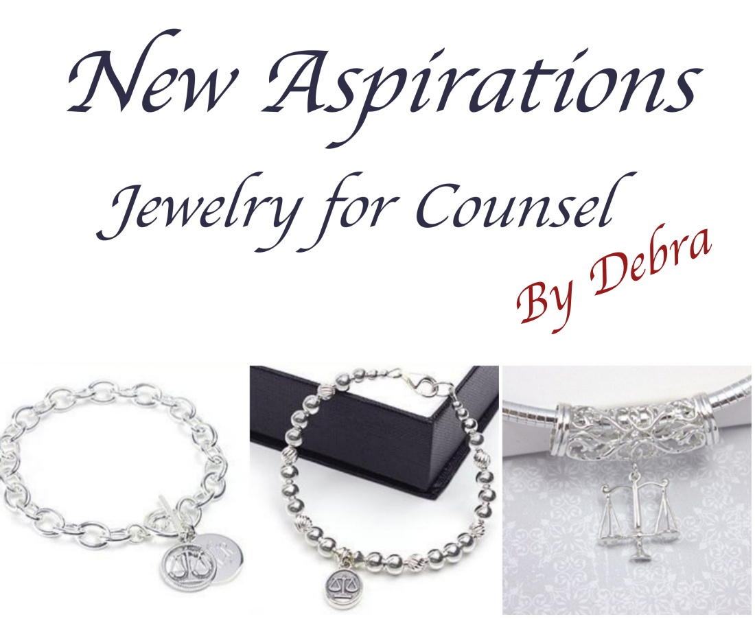 Fine jewelry for the legal counsel in your family. New Aspirations is jewelry that describes people more than just adding their names. This category features Jewelry for Counsel by Debra.